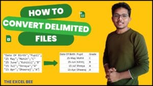 How to Convert Delimited CSV Data into Columns in Excel